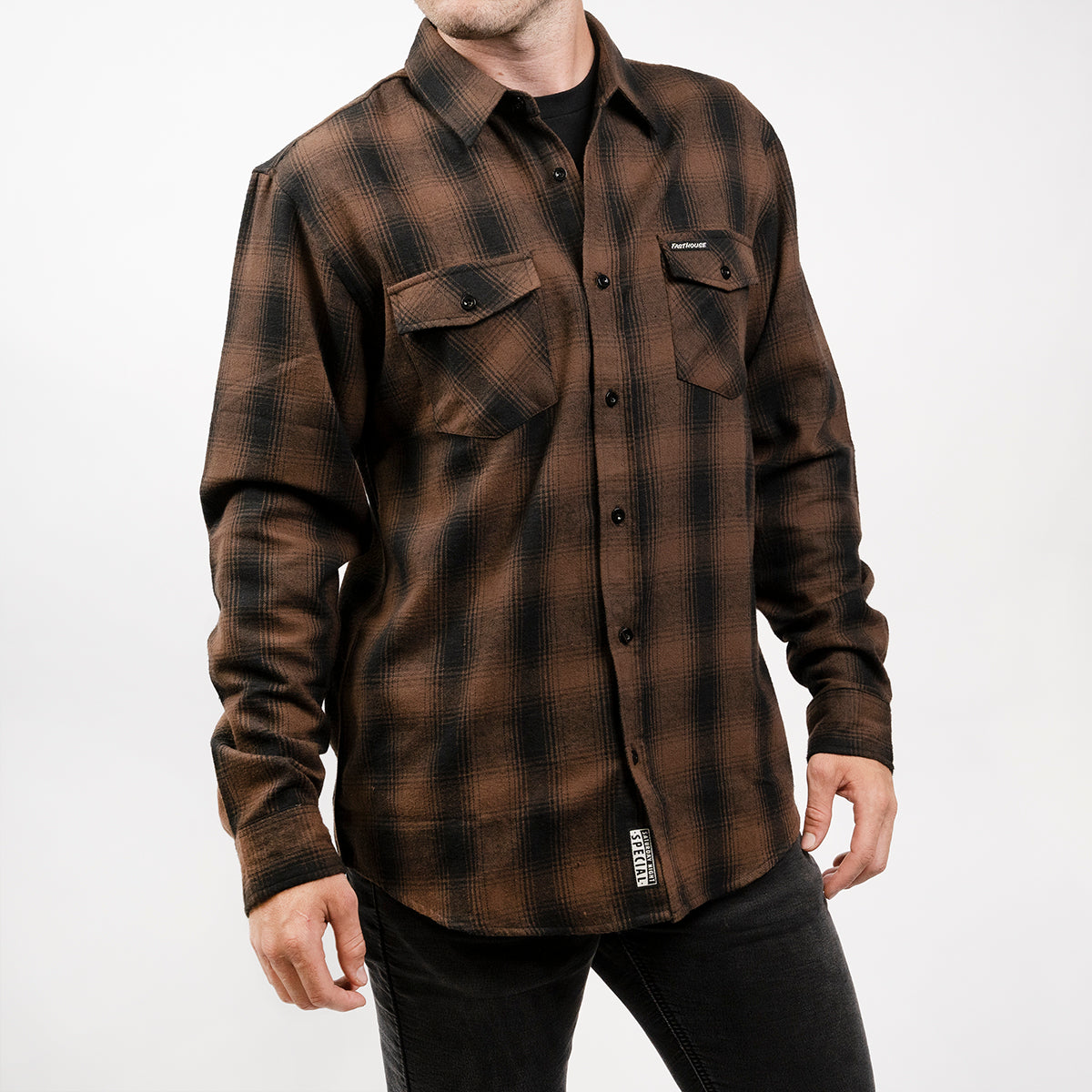 Saturday Night Special Flannel - Brown/Black