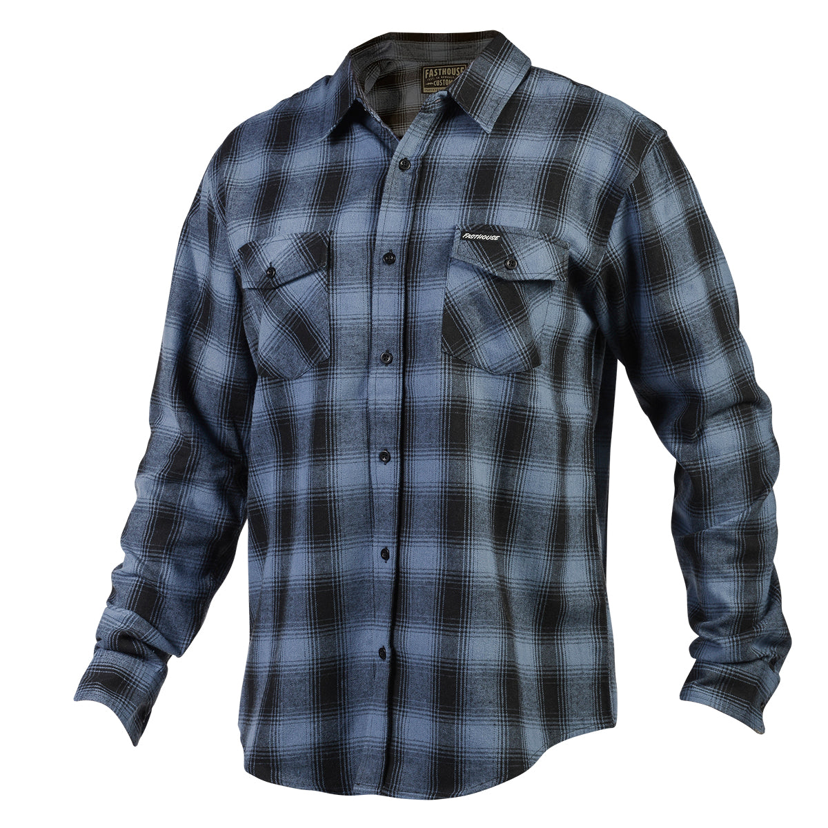Saturday Night Special Flannel - Dust Blue/Black