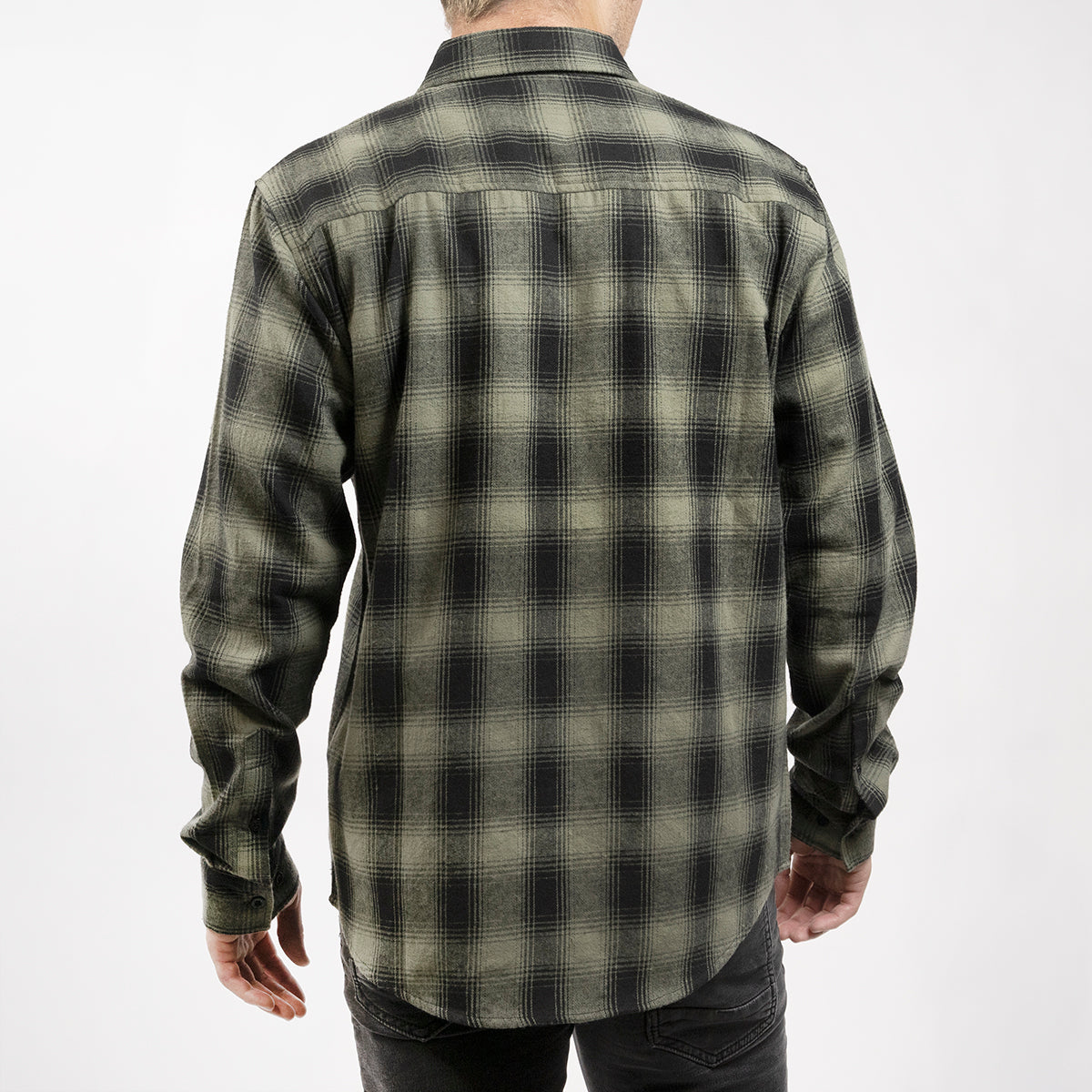 Saturday Night Special Flannel - Olive/Black