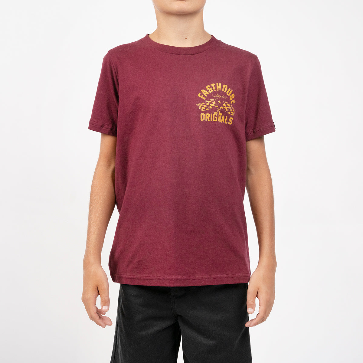 Signal Youth Tee - Maroon