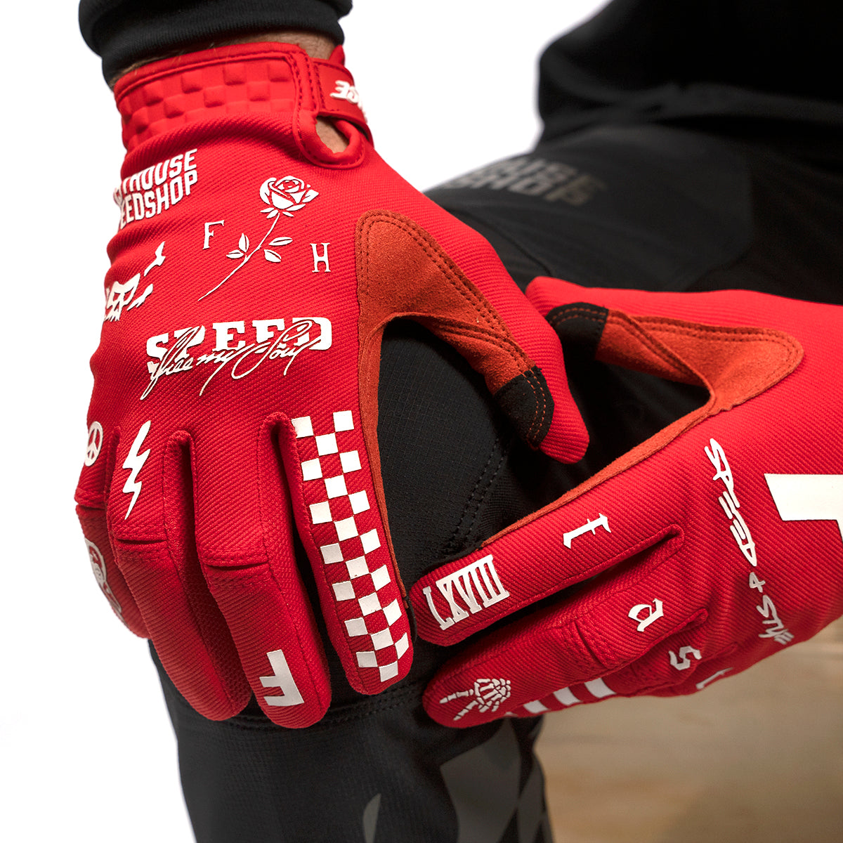 Burn Free Speed Style Glove - Red