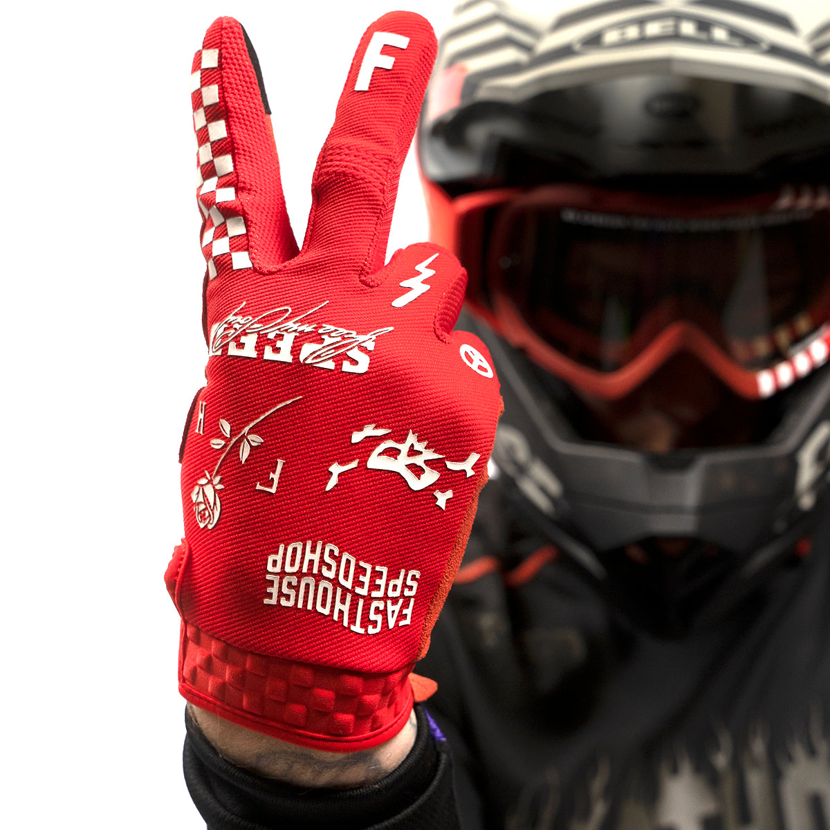 Burn Free Speed Style Glove - Red