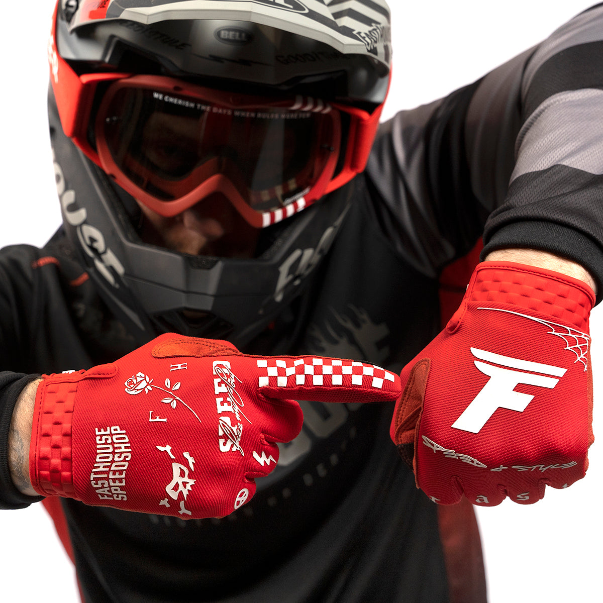 Burn Free Speed Style Glove - Red