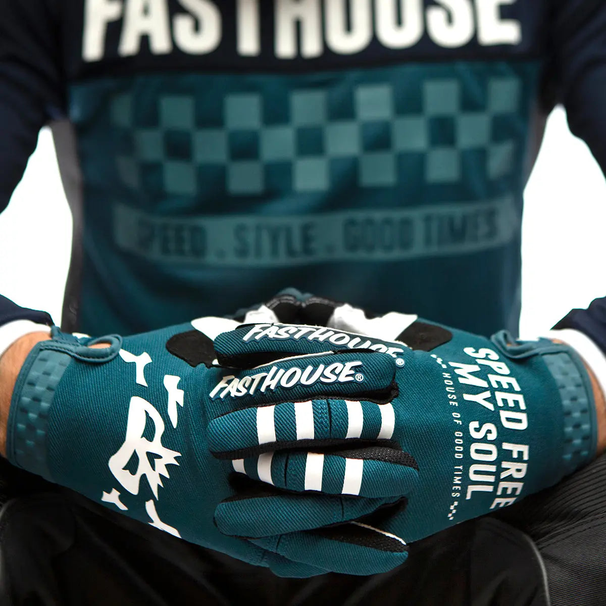 Speed Style Slammer Youth Glove - Indigo - Fasthouse