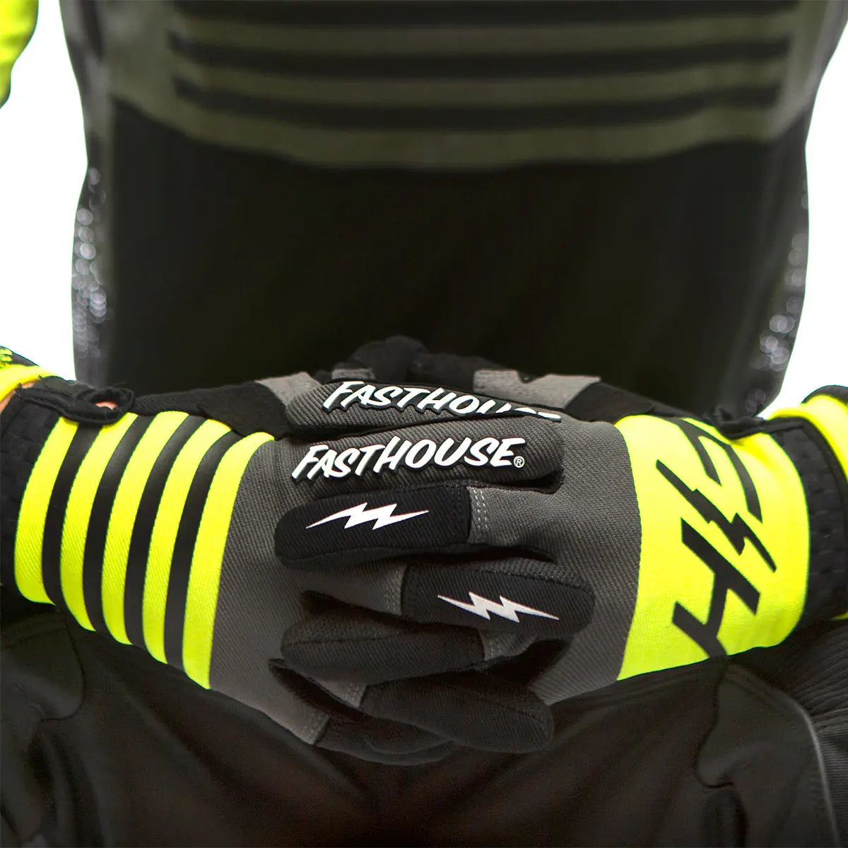 Speed Style Omega Youth Glove - High Viz/Gray - Fasthouse
