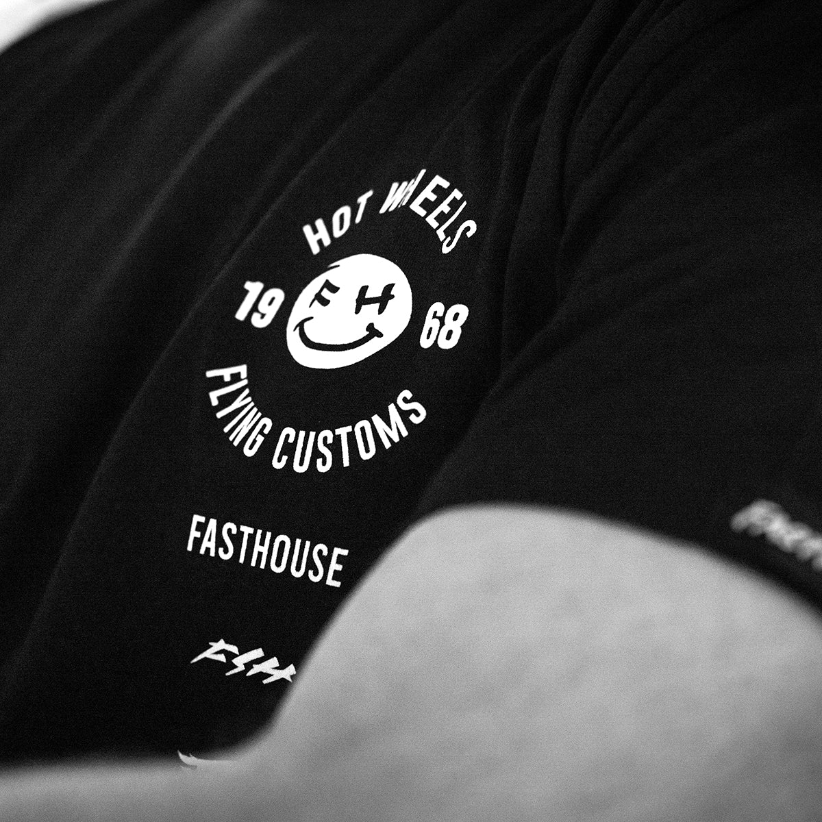 Stacked Hot Wheels Tee - Black closeout