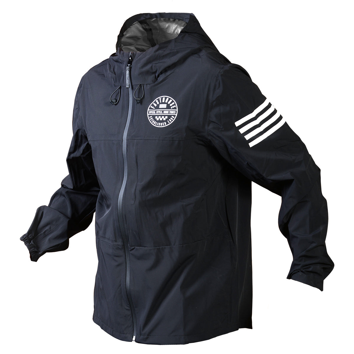 Statement Packable Windbreaker - Black Fasthouse
