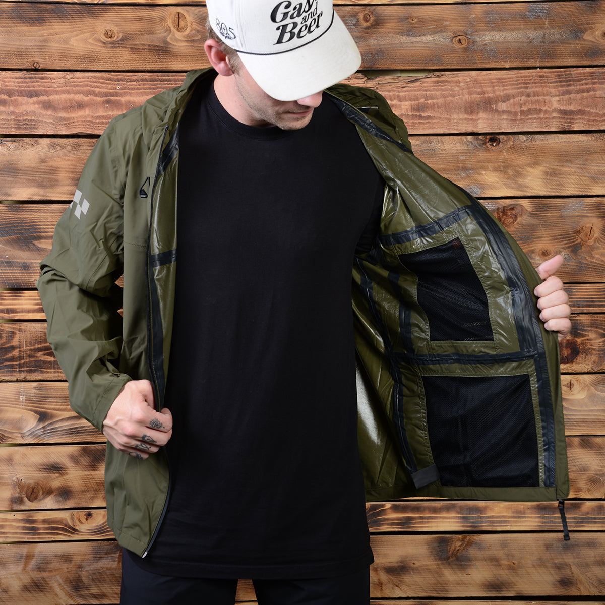 Statement Packable Windbreaker - Green
