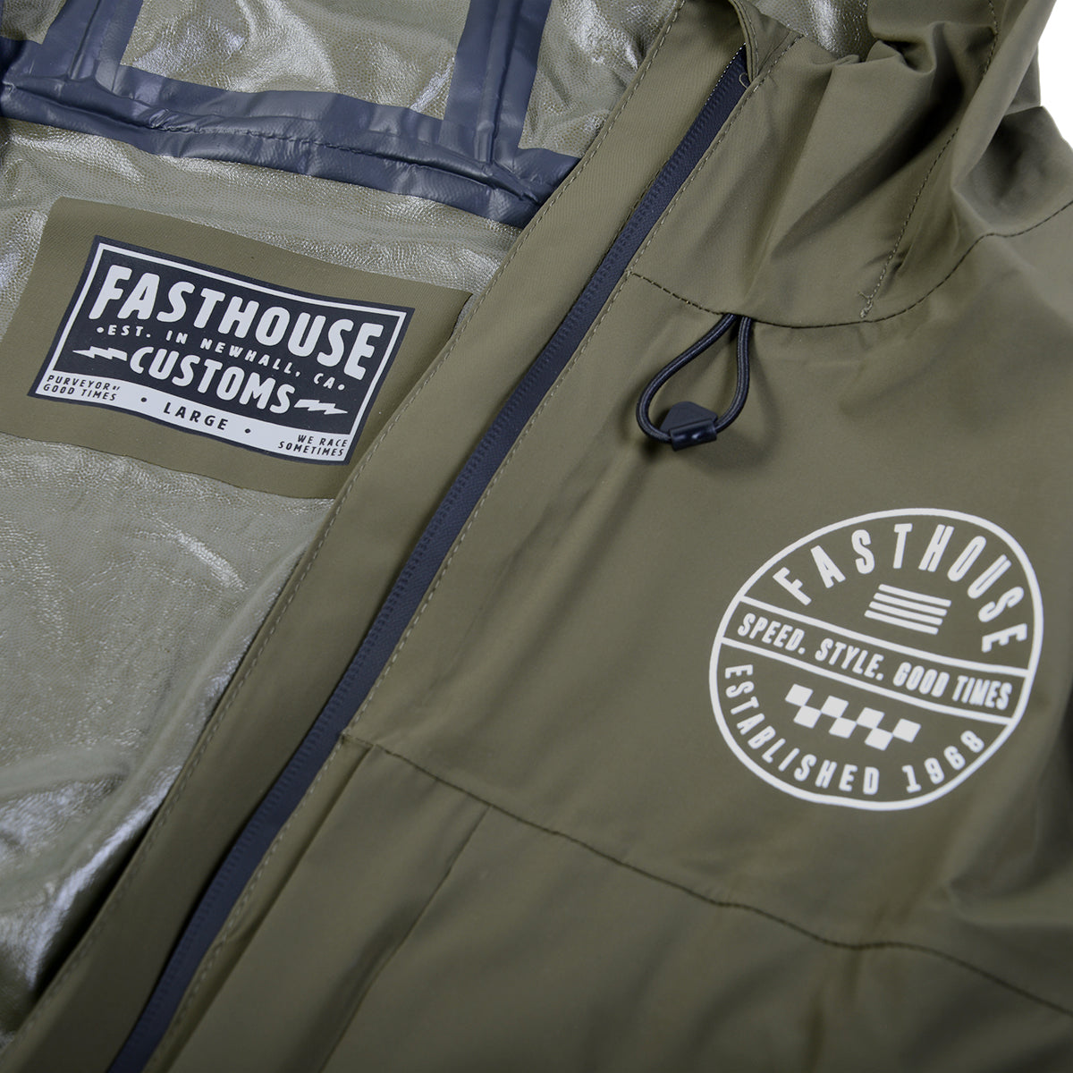 Statement Packable Windbreaker - Green