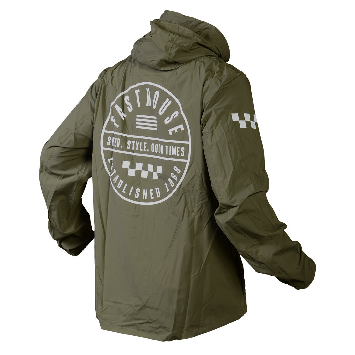 Statement Packable Windbreaker - Green