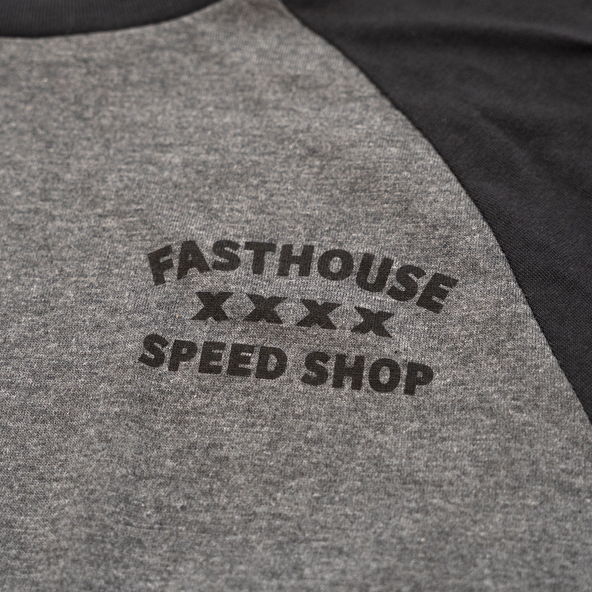 Swift Raglan Tech Tee - Black/Charcoal Heather Closeout