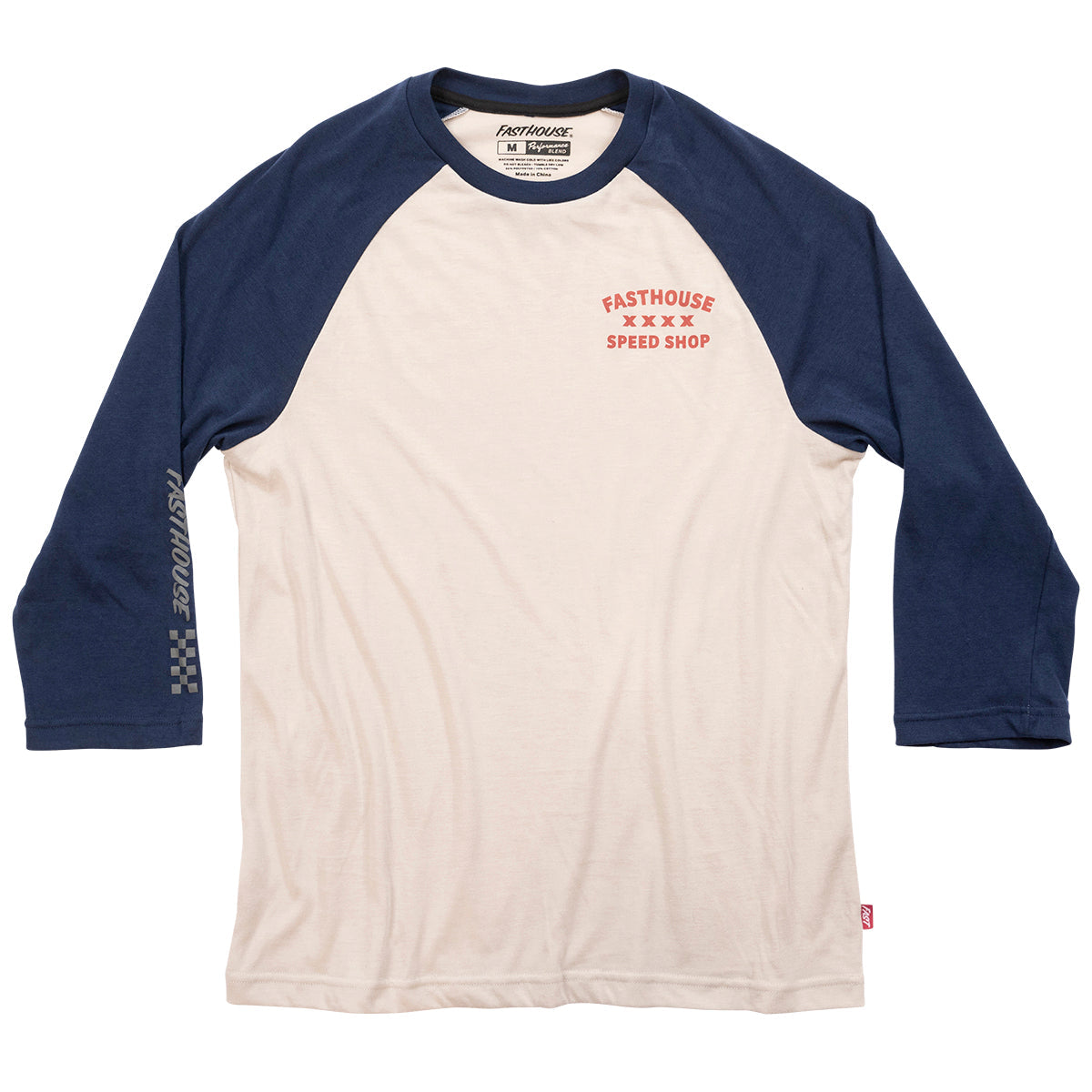 Swift Raglan Tech Tee - Midnight Navy/Cream Closeout