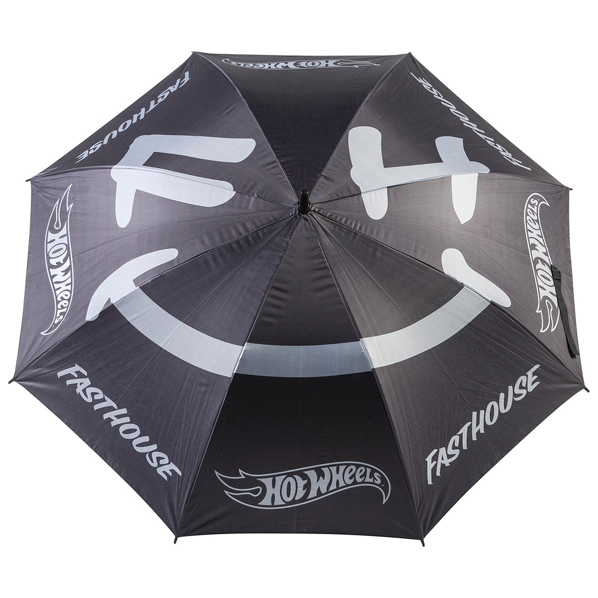 The Smiley Hot Wheels Umbrella - Black/Gray
