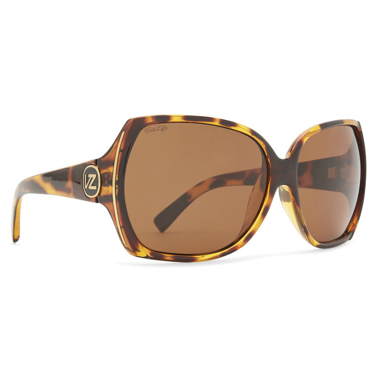 VonZipper Trudie Polarized Sunglasses Tortoise Bronze Gradian