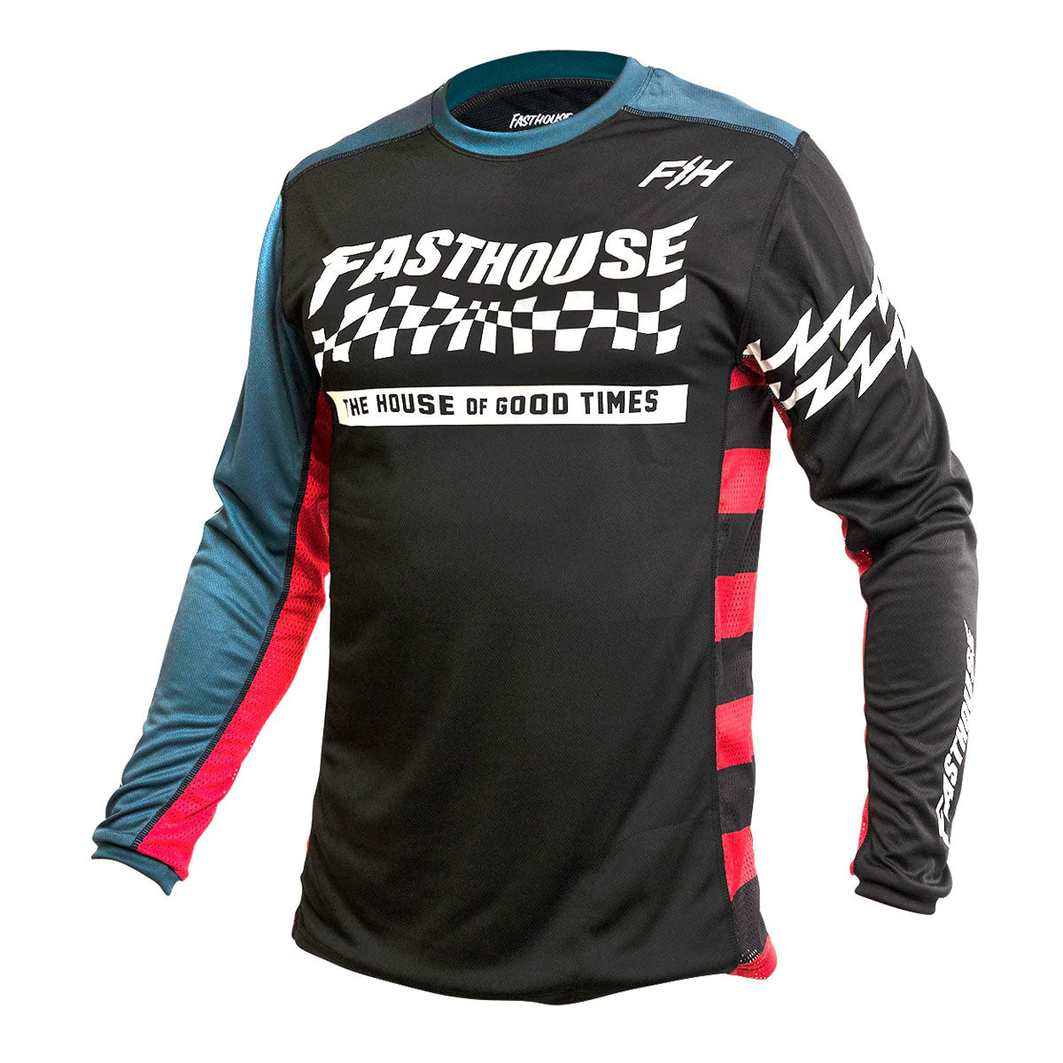 Classic Velocity LS Jersey - Black/Indigo Fasthouse