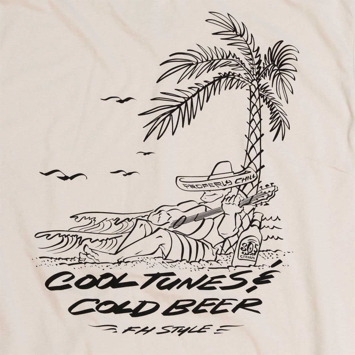 805 Tuned Out Tee - Sand Fasthouse