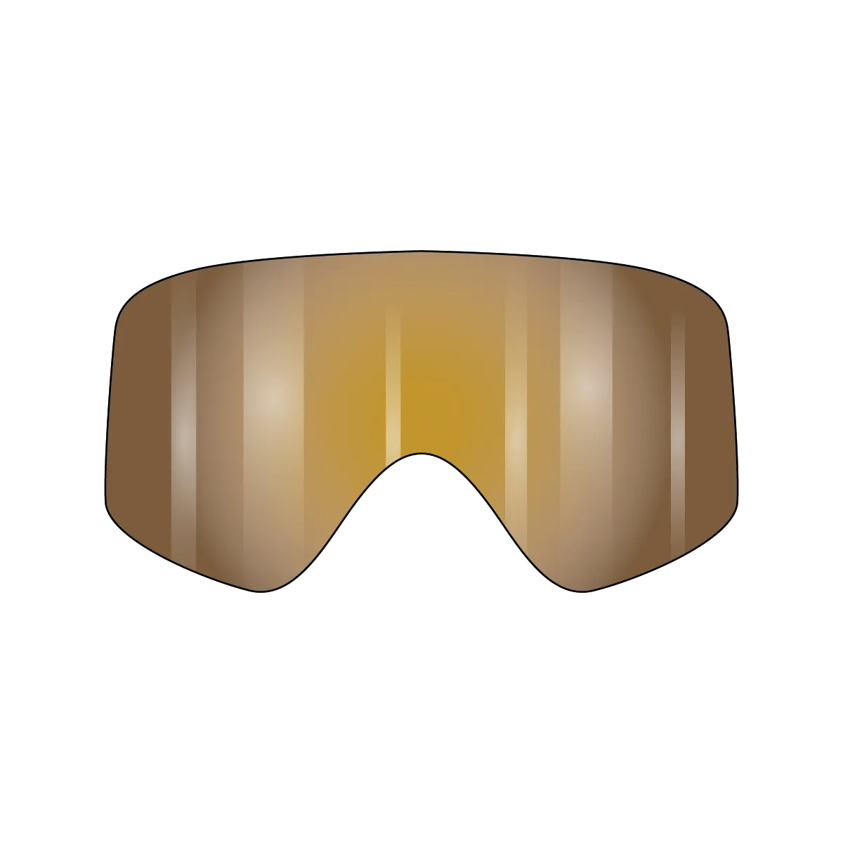 VonZipper Porkchop Spare Injected Lens - Amber Flash Chrome - Fasthouse