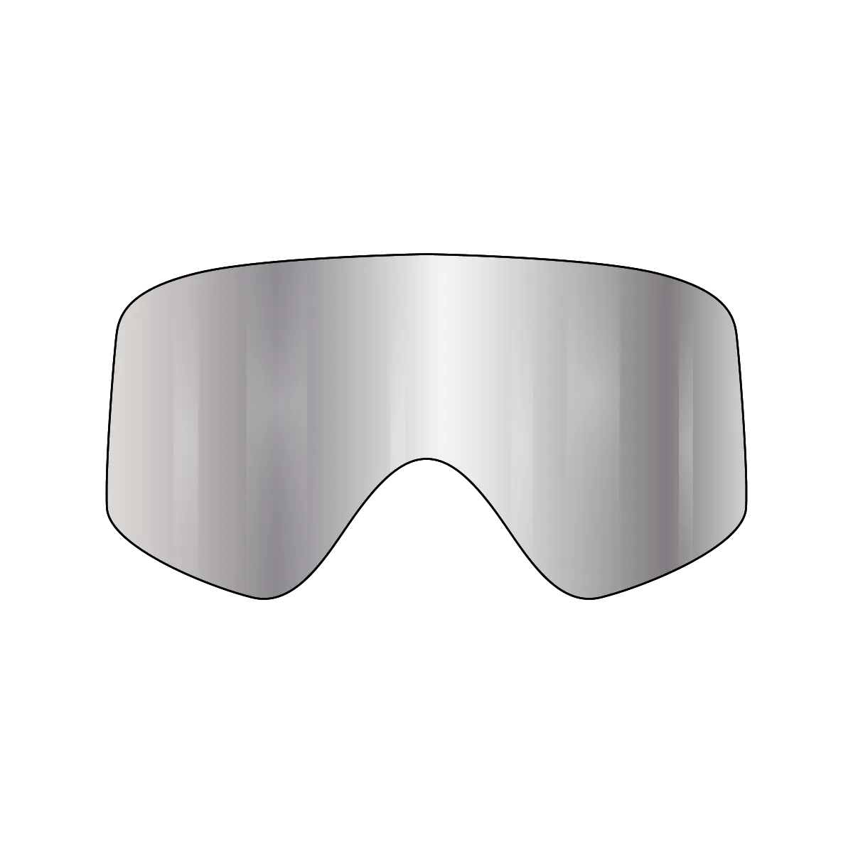 VonZipper Porkchop Spare Injected Lens - Gray Chrome - Fasthouse