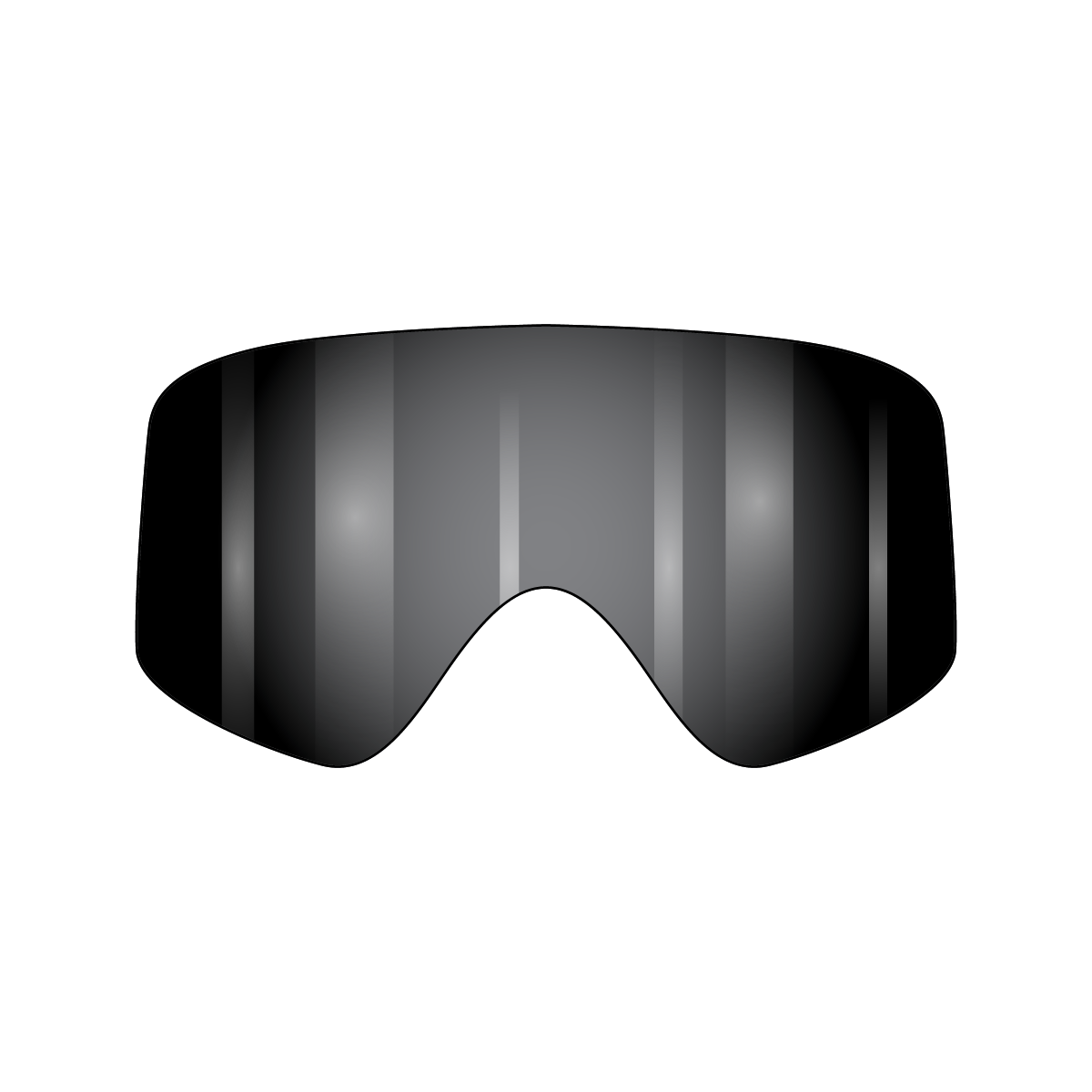 VonZipper Porkchop Spare Injected Lens - Gray Flash Chrome