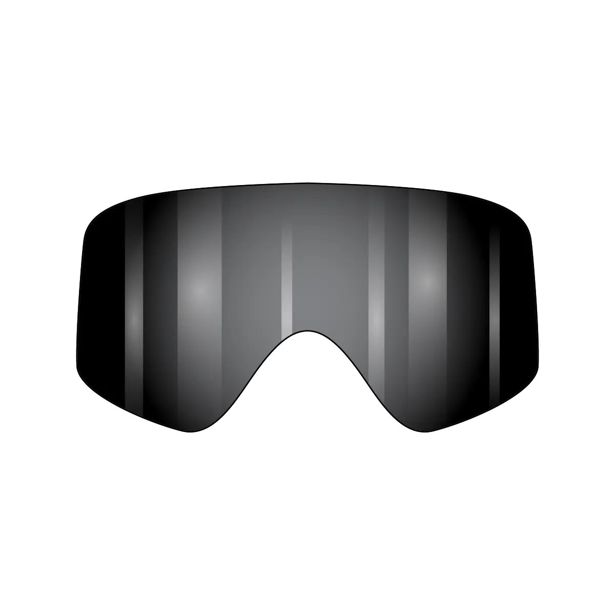 VonZipper Porkchop Spare Injected Lens - Gray Flash Chrome - Fasthouse