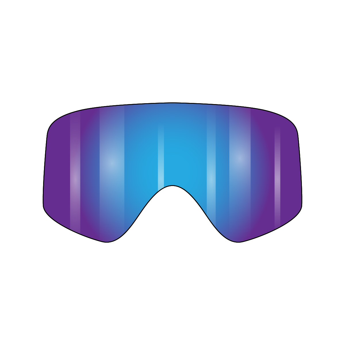 VonZipper Porkchop Spare Injected Lens - Quasar Chrome