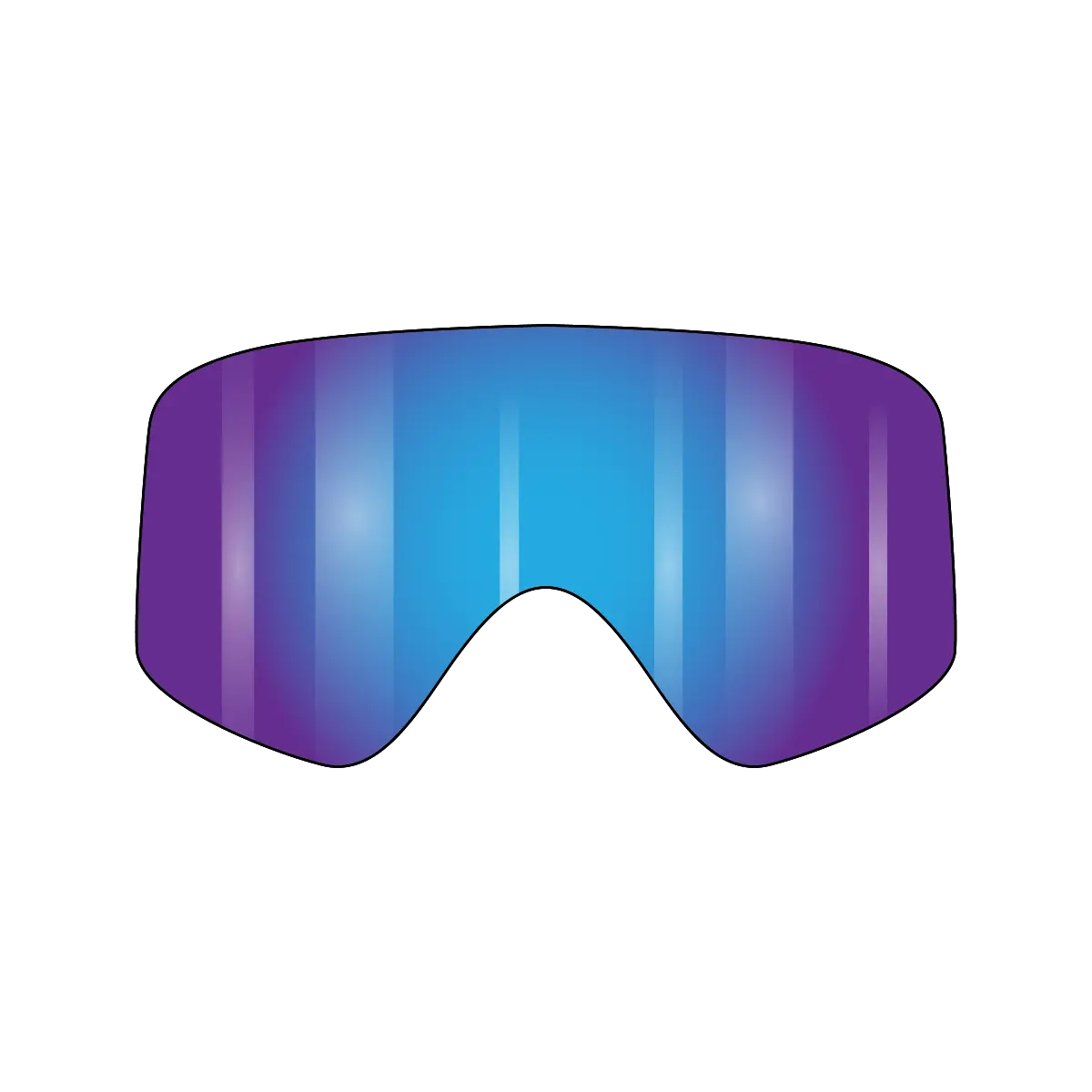 VonZipper Porkchop Spare Injected Lens - Quasar Chrome - Fasthouse