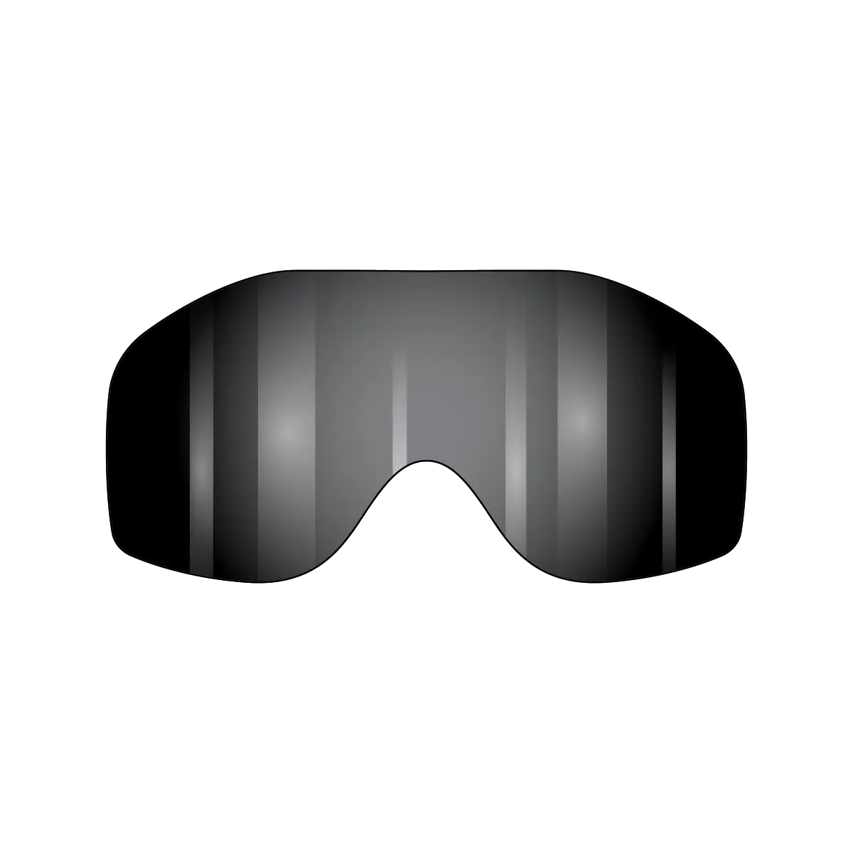 VonZipper Sizzle Spare Lexan Lens - Gray Flash Chrome - Fasthouse