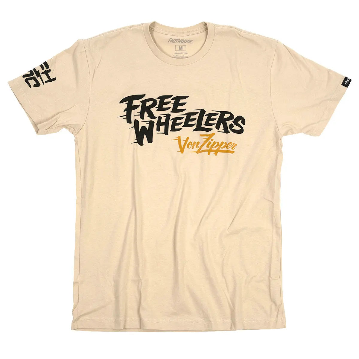 VonZipper Free Wheelers Tee - Cream - Fasthouse