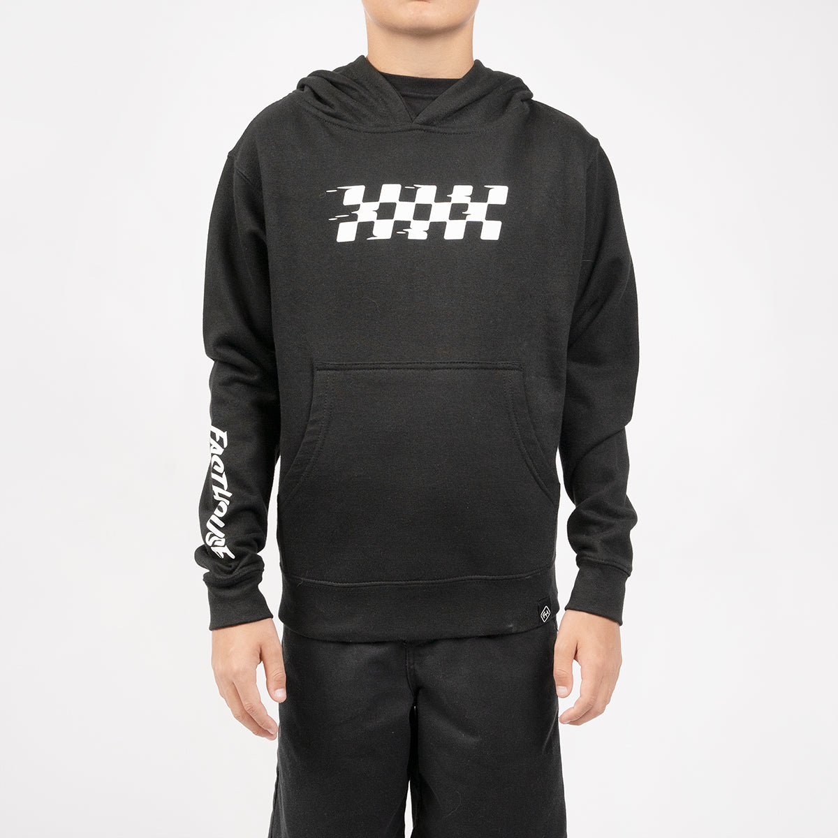 Vortex Youth Hooded Pullover - Black