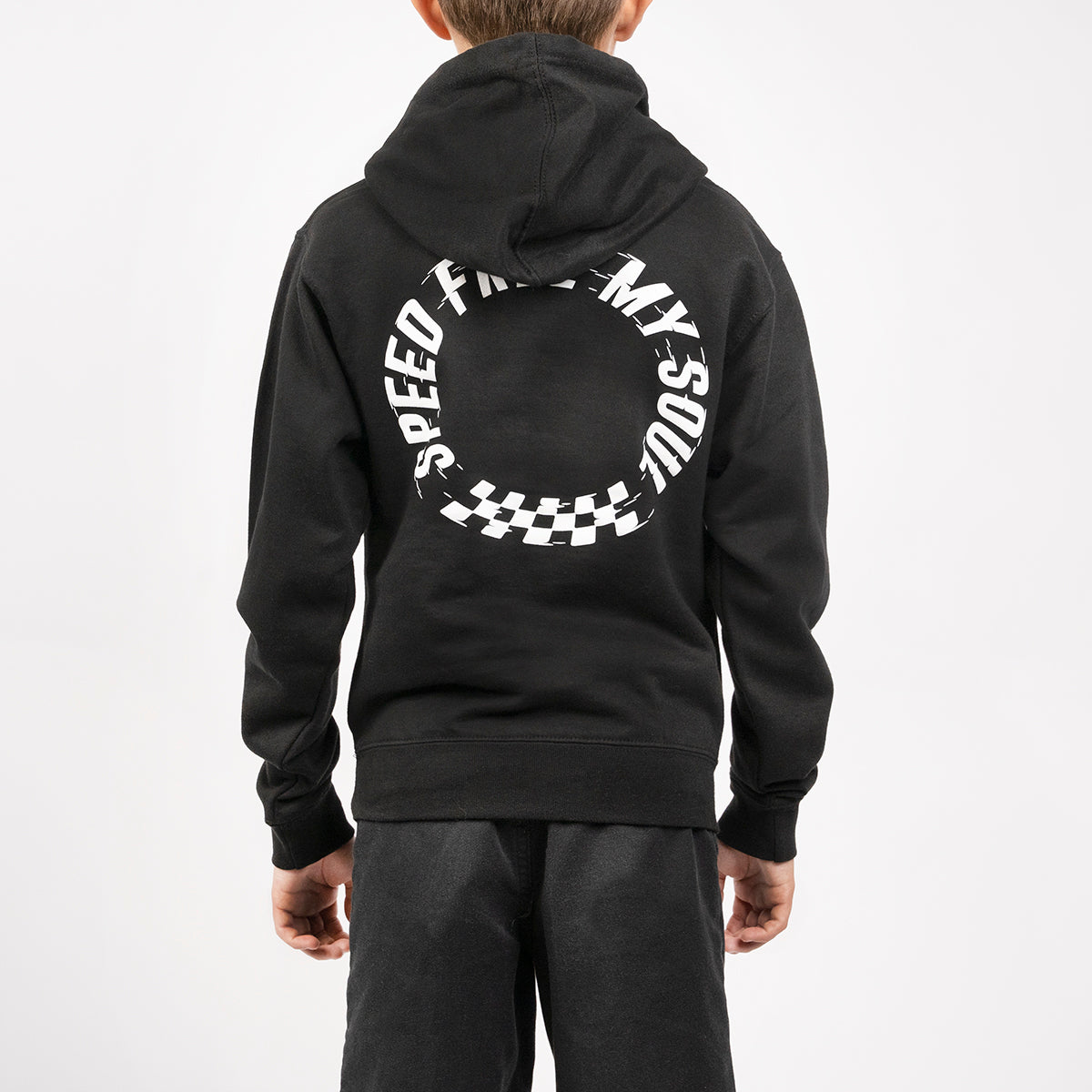 Vortex Youth Hooded Pullover - Black