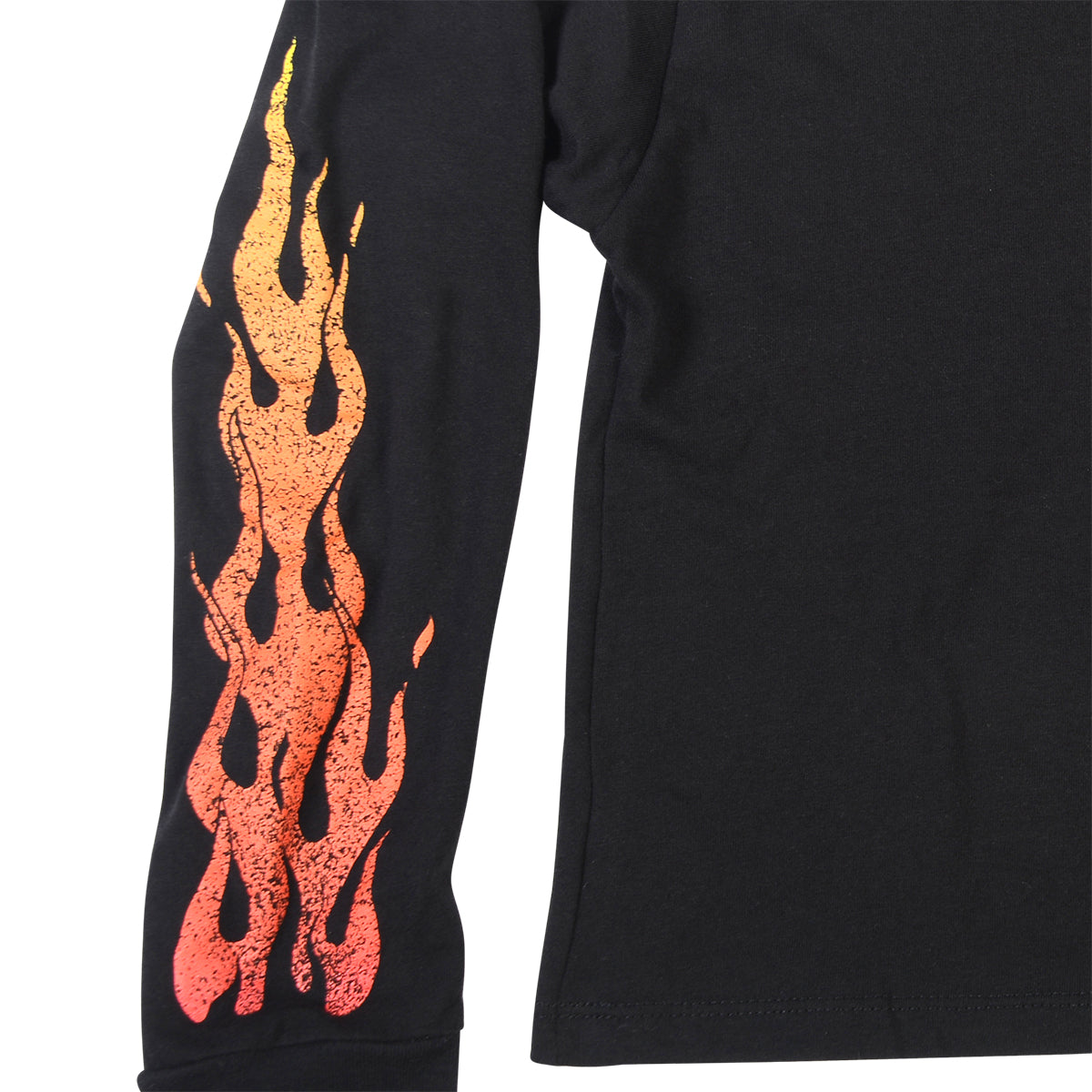 Ricky Women's Long Sleeve Crop Tee - Black closeout