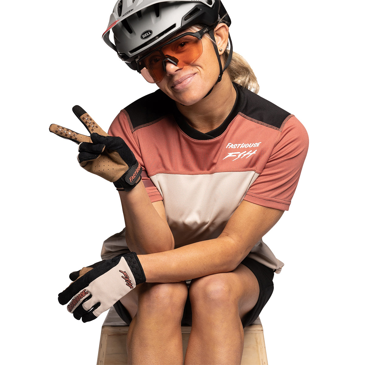 Alloy Sidewinder SS Women's Jersey - Mauve/Cream