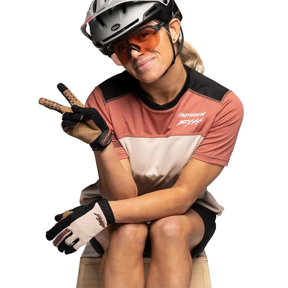 Alloy Sidewinder SS Women's Jersey - Mauve/Cream