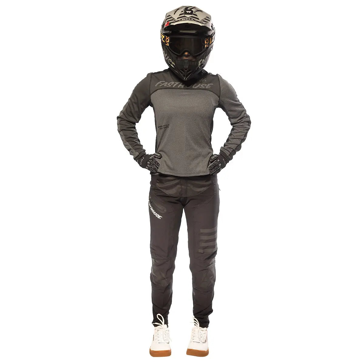 Classic Mercury LS Women's Jersey - Black/Charcoal Heather