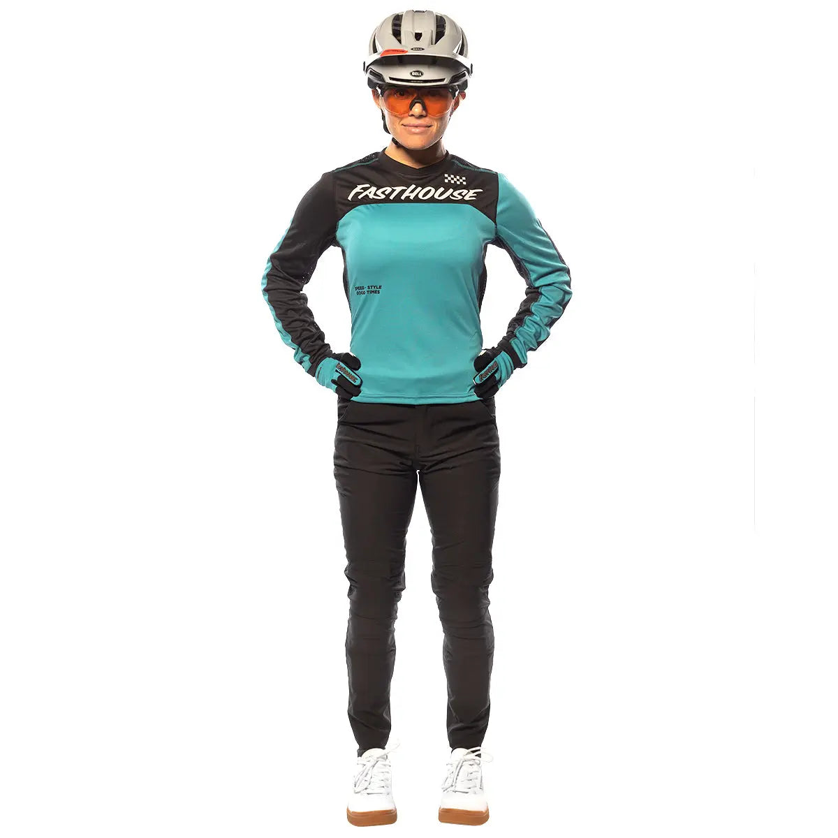 Classic Mercury LS Women's Jersey - Black/Teal