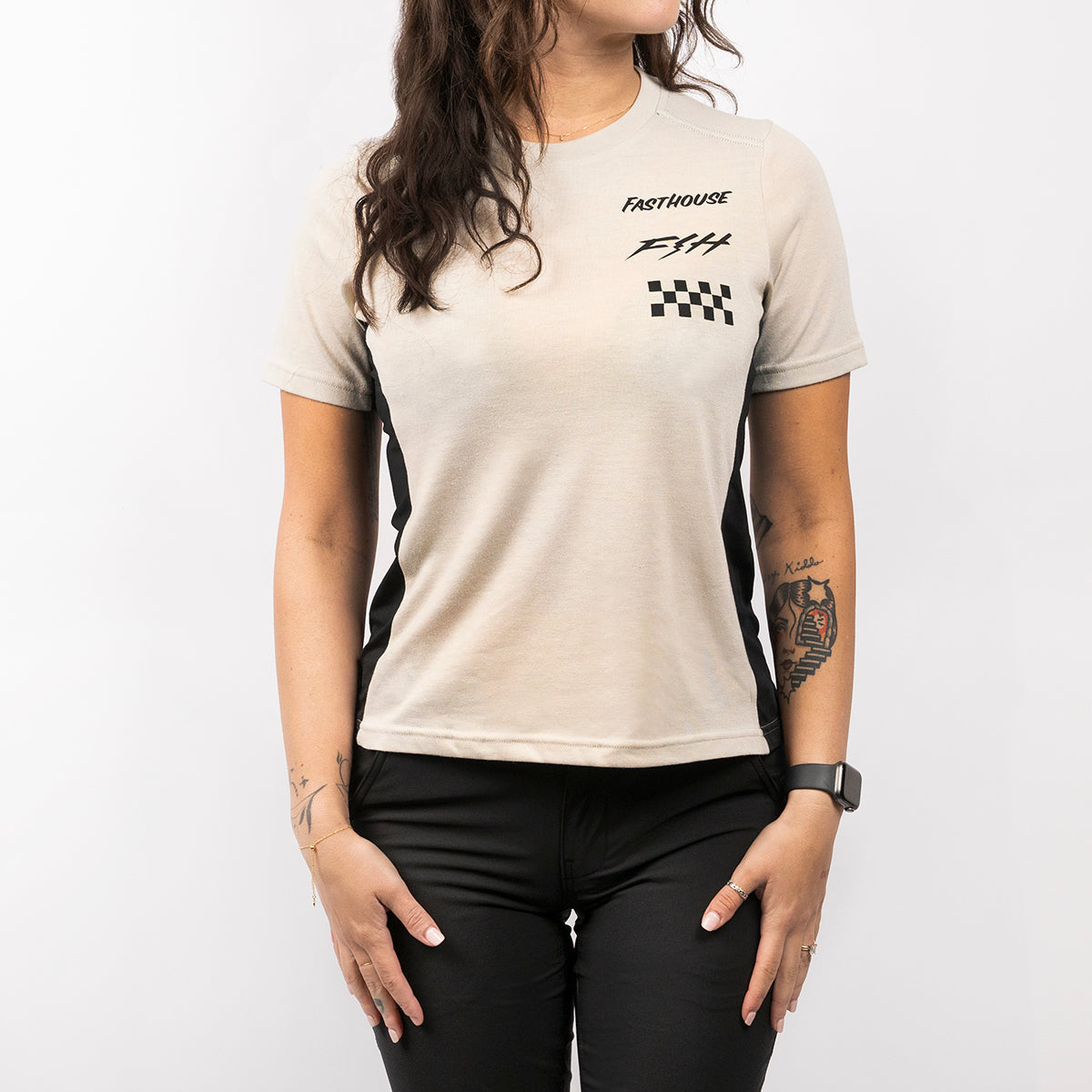 Evoke SS Women's Tech Tee - Cream Closeout