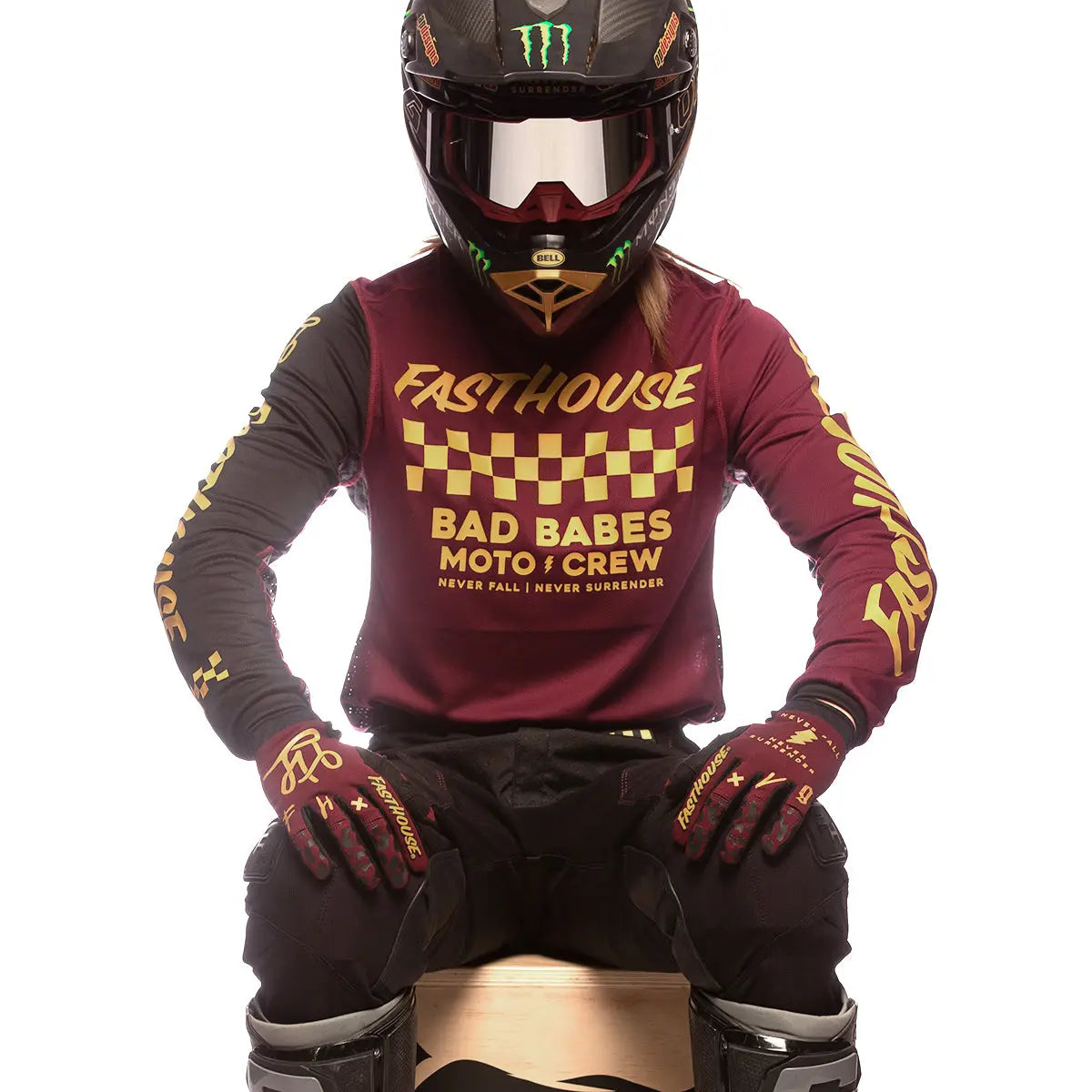 Grindhouse Golden Crew Women's Jersey - Maroon