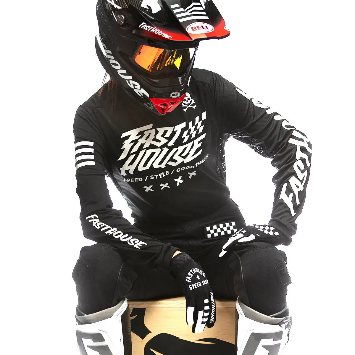 Grindhouse Rufio Women's Jersey - Black - Fasthouse