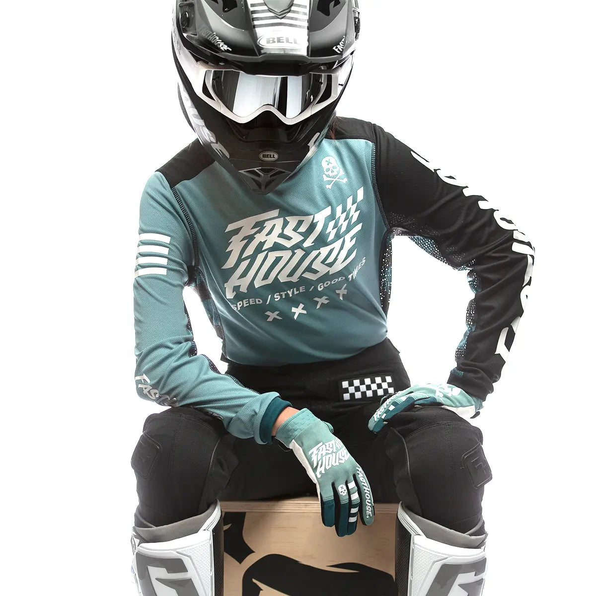 Grindhouse Rufio Women's Jersey - Slate - Fasthouse