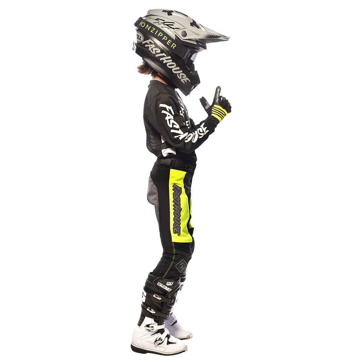 Grindhouse Youth Pant - High Viz/Black Fasthouse
