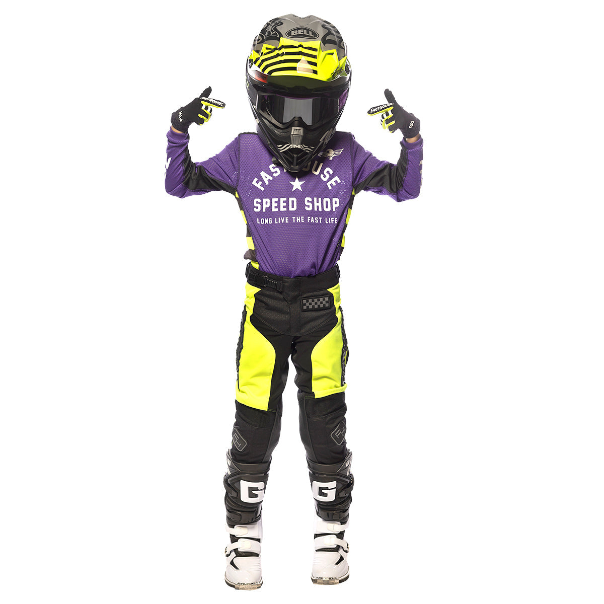 A/C Grindhouse Originals Youth Jersey - Purple/Black Fasthouse