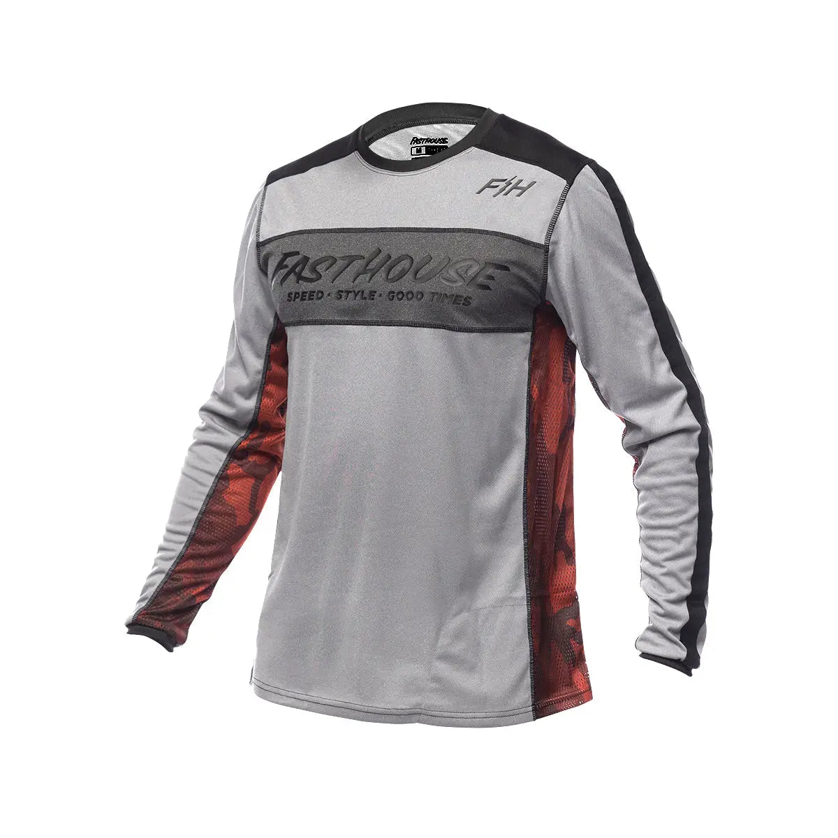 Classic Acadia Long Sleeve Youth Jersey - Heather Gray
