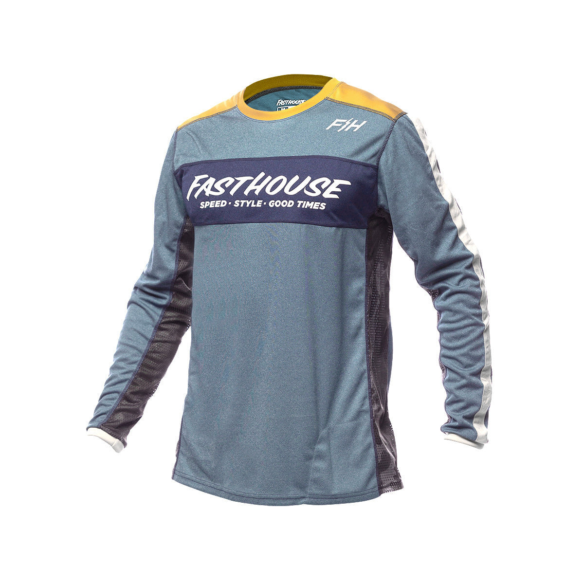 Classic Acadia Long Sleeve Youth Jersey - Heather Indigo