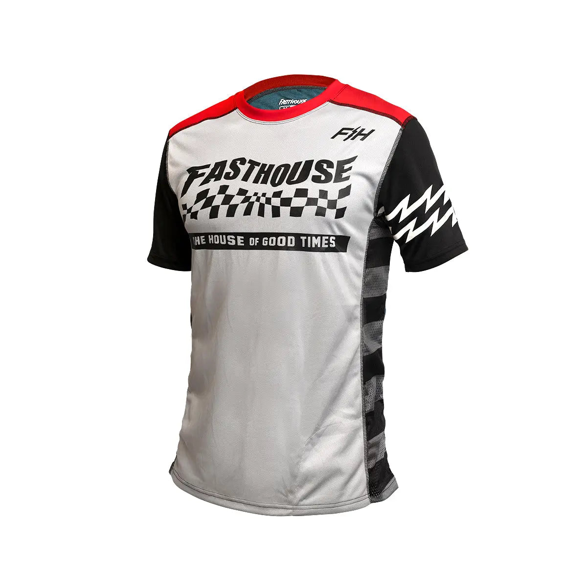 Classic Velocity SS Youth Jersey - Silver/Indigo - Fasthouse