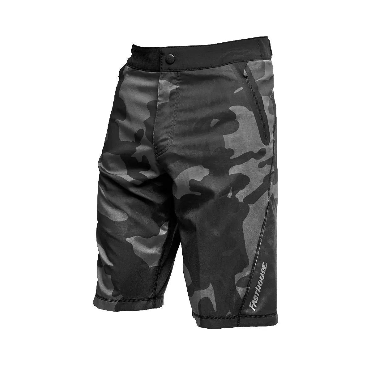 Crossline 2.0 Youth Short - Black/Camo - Fasthouse