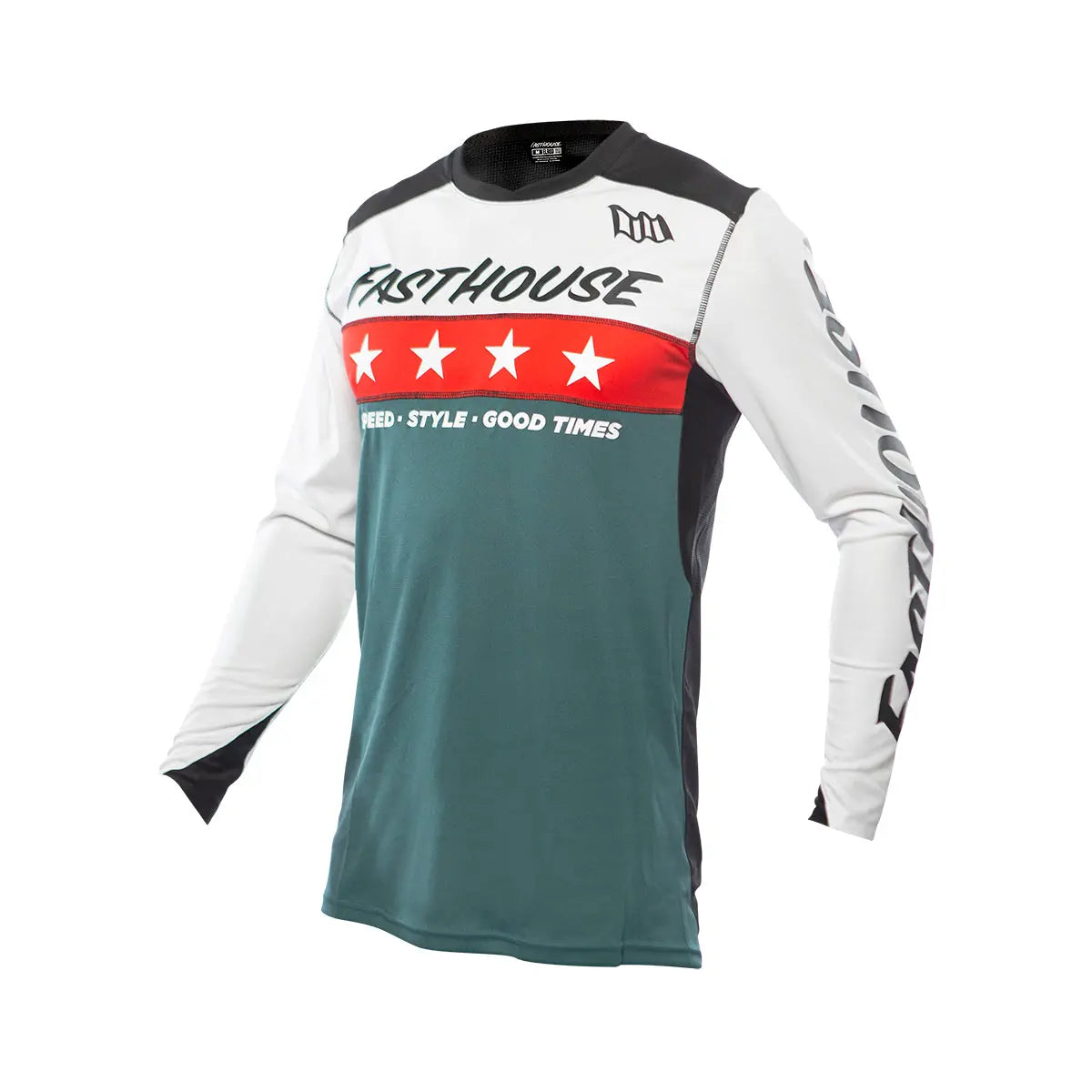 Elrod Astre Youth Jersey - White/Slate - Fasthouse