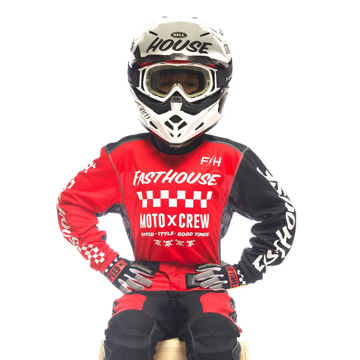 Grindhouse Alpha Youth Jersey - Red/Black