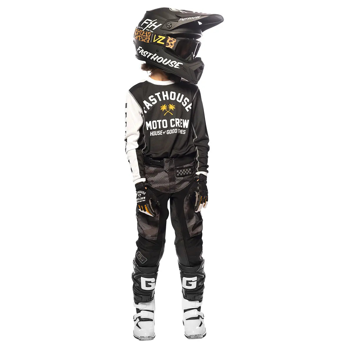 Grindhouse Haven Youth Jersey - Black/White - Fasthouse