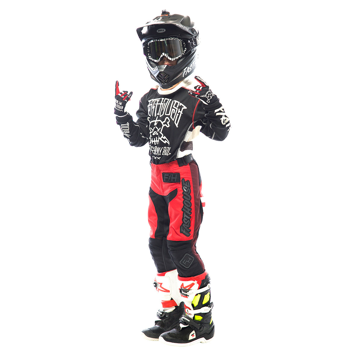 Grindhouse Youth Pant - Red/Black