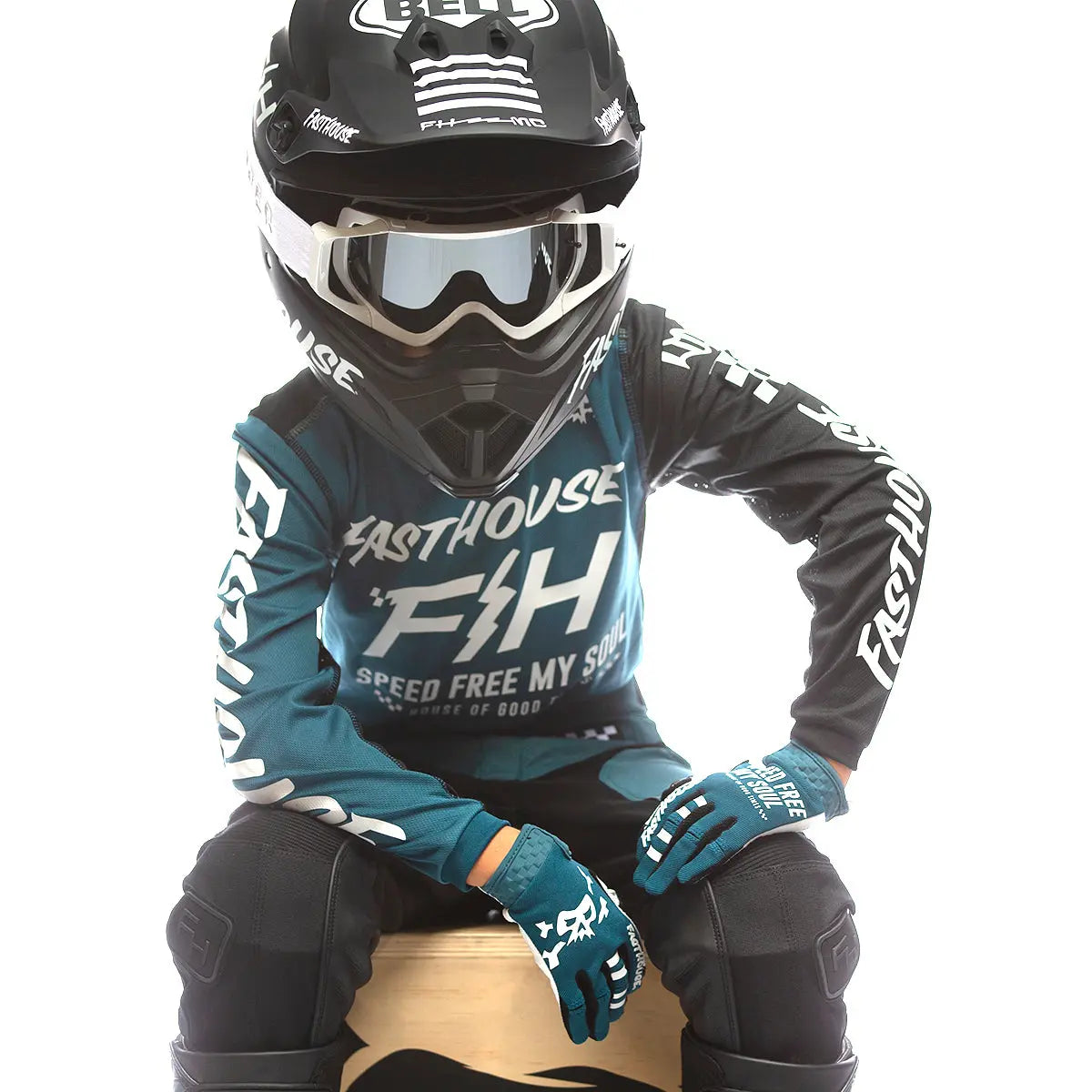 Grindhouse Slammer Youth Jersey - Blue/Black - Fasthouse